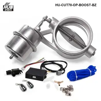 Exhaust Control Valve W/ Boost Actuator Cutout 70mm Pipe Opend W/ Wireless Remote Controller Set HU-CUT70-OP-BOOST-BZ
Exhaust Control Valve W/ Boost Actuator Cutout 70mm Pipe Opend W/ Wireless Remote Controller Set HU-CUT70-OP-BOOST-BZ