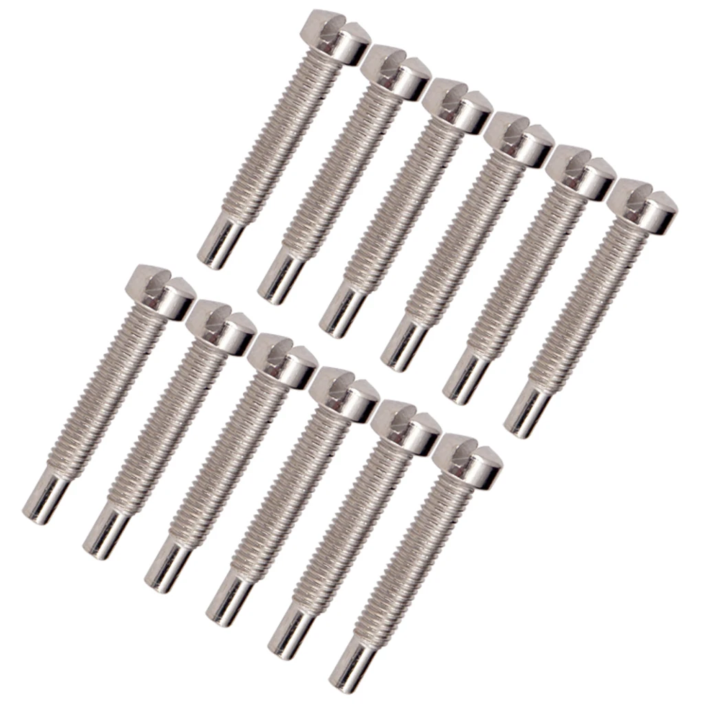 Durable 12 Pieces Iron Pickup Humbucker Polepiece Mounting Screws for Electric Guitar Replacement Parts Silver
Durable 12 Pieces Iron Pickup Humbucker Polepiece Mounting Screws for Electric Guitar Replacement Parts Silver