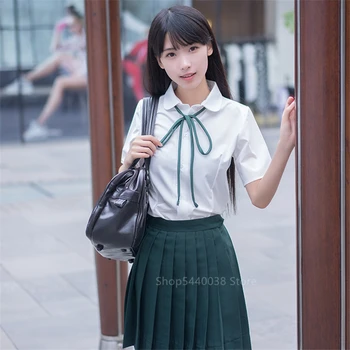 School Uniform Japanese Style Pleated Skirts for Girl High School Student Kawaii Sailor Cosplay Korean Fashion Clothing JK Plus 
School Uniform Japanese Style Pleated Skirts for Girl High School Student Kawaii Sailor Cosplay Korean Fashion Clothing JK Plus