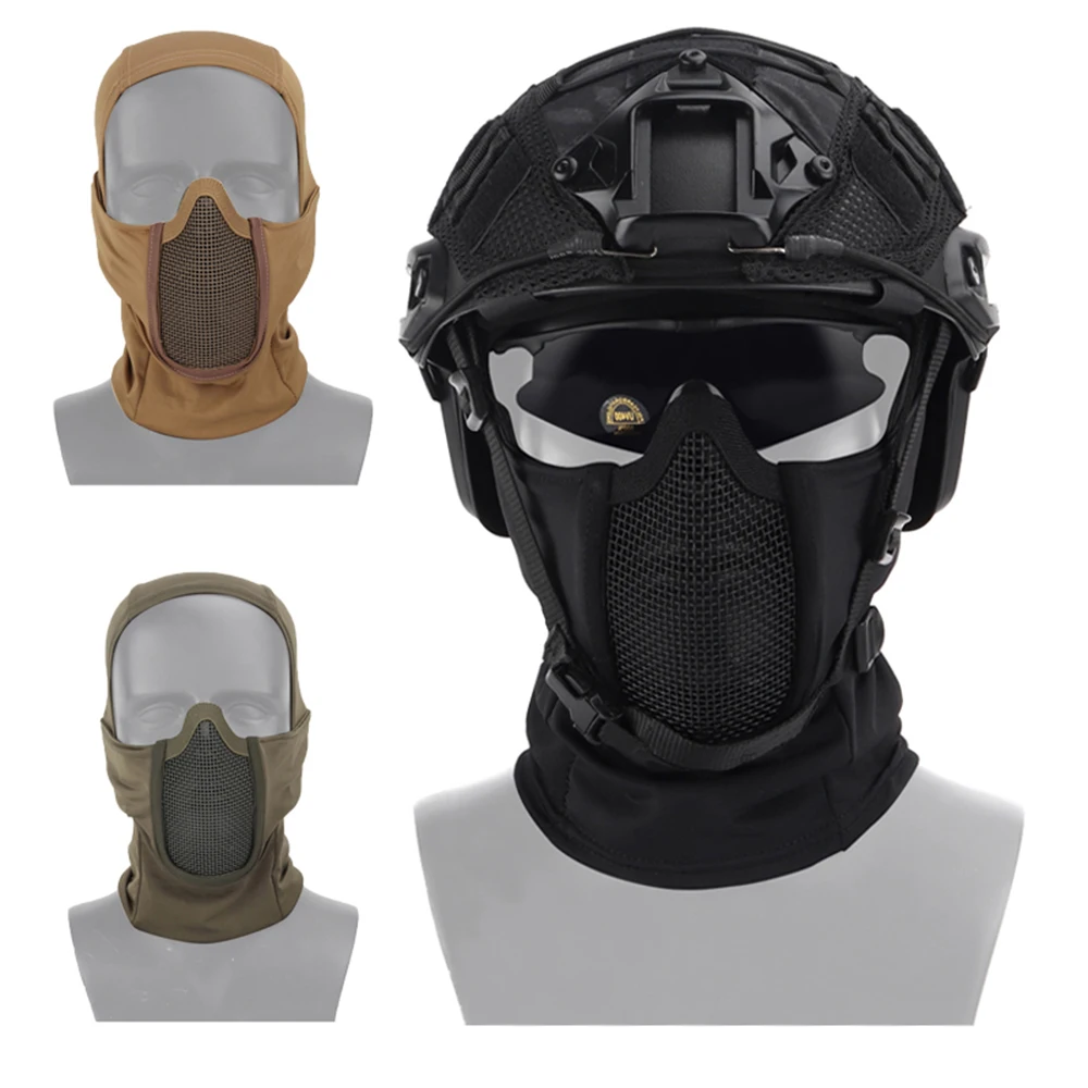 Tactical Airsoft Paintball Mask Outdoor CS Shooting Hunting Headgear Balaclava Breathable Mesh Protective Helmet Mask Equipment
Tactical Airsoft Paintball Mask Outdoor CS Shooting Hunting Headgear Balaclava Breathable Mesh Protective Helmet Mask Equipment
