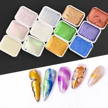 Nail Solid Fine Powder Colorful Aurora Eye shadow 6Colors/Set Metal Pearl Pigment DIY
Nail Solid Fine Powder Colorful Aurora Eye shadow 6Colors/Set Metal Pearl Pigment DIY