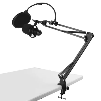 Condenser microphone sets microphone kit with adjustable microphone suspension scissor arm noise reduction device folding
Condenser microphone sets microphone kit with adjustable microphone suspension scissor arm noise reduction device folding