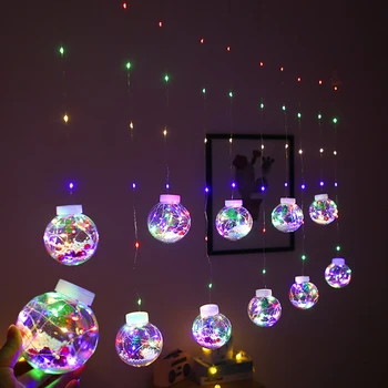 Christmas Curtain Fairy Light Ball String Lights Waterproof for Christmas Tree Wedding Home Bedroom Indoor Decoration 3 colors
Christmas Curtain Fairy Light Ball String Lights Waterproof for Christmas Tree Wedding Home Bedroom Indoor Decoration 3 colors