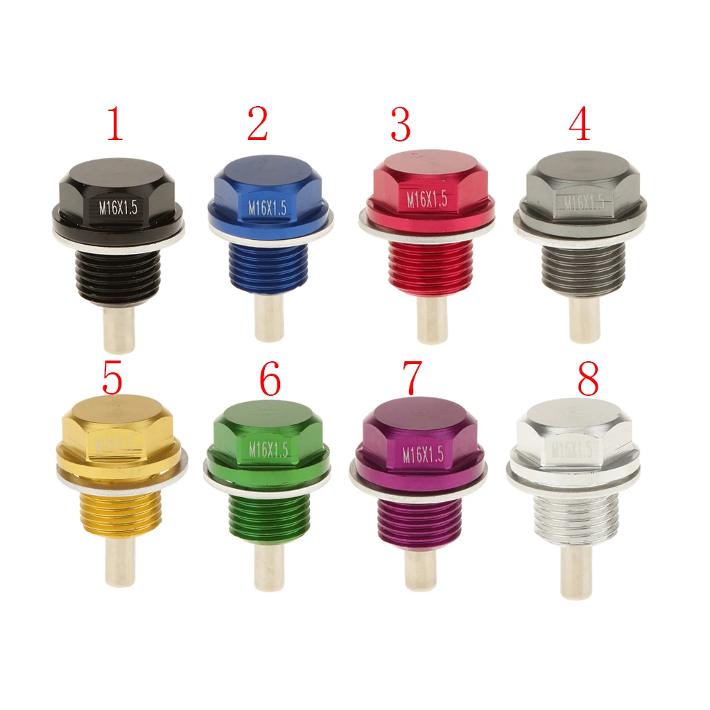 M16X1.5mm Anodized Magnetic Engine Oil Pan Drain Plug/ For Titanium M16X1.5mm Anodized Magnetic Engine Oil Pan Drain Plug/ For Titanium