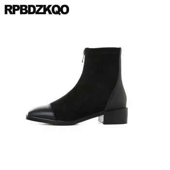 ladies front zipper big size genuine leather women ankle boots medium heel 10 chunky black plus shoes high suede square toe fall
ladies front zipper big size genuine leather women ankle boots medium heel 10 chunky black plus shoes high suede square toe fall