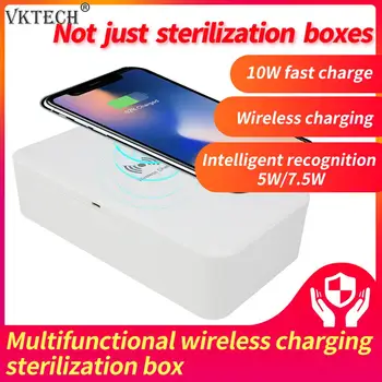 UV Phone Sanitizer Box UV-C Light Disinfection Sterilizer Wireless Charger for Smartphone Ultraviolet Disinfection for Jewelry
UV Phone Sanitizer Box UV-C Light Disinfection Sterilizer Wireless Charger for Smartphone Ultraviolet Disinfection for Jewelry