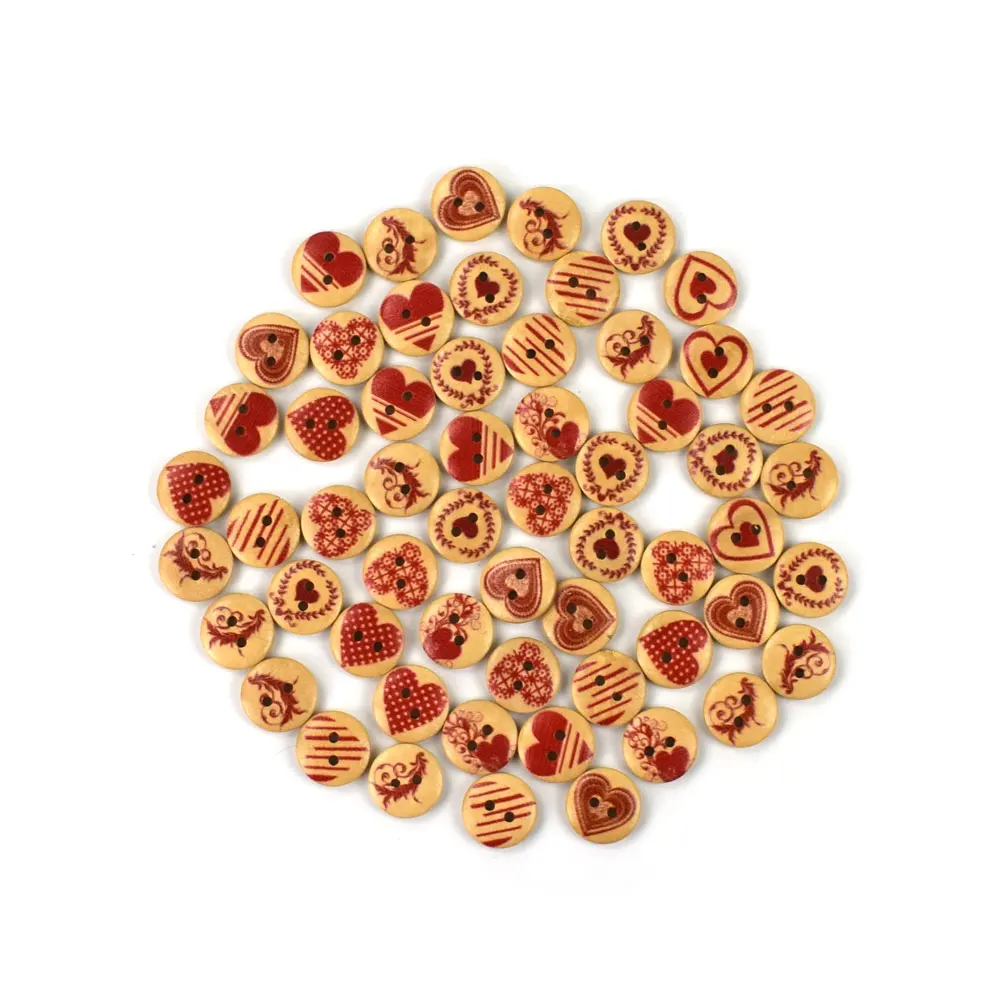 50PCS 15MM 20MM Heart Wooden Buttons Mixed Pattern 2-Holes Button Sewing Scrapbooking DIY Accessories
50PCS 15MM 20MM Heart Wooden Buttons Mixed Pattern 2-Holes Button Sewing Scrapbooking DIY Accessories