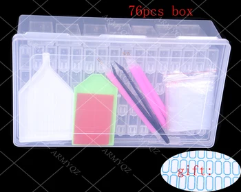 76pcs Diamond Painting Tools Accessories Beads Container Rhinestone Diamond Embroidery Tools Tray Pen Tweezers Box
76pcs Diamond Painting Tools Accessories Beads Container Rhinestone Diamond Embroidery Tools Tray Pen Tweezers Box