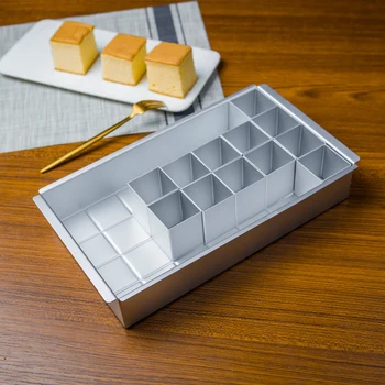 DIY Aluminum Alloy Rectangular Alaphabet Letters Number Cake Mold with 12 Removable Blocks Baking Tray Pan Set Cake Baking Tools
DIY Aluminum Alloy Rectangular Alaphabet Letters Number Cake Mold with 12 Removable Blocks Baking Tray Pan Set Cake Baking Tools