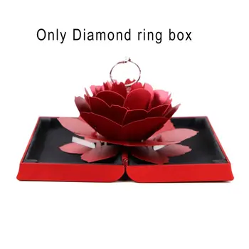 Delicated Folding Flower Ring Box Rotating Rose Ring Box Birthday Valentine's Day Wedding Jewelry Display Boxes
Delicated Folding Flower Ring Box Rotating Rose Ring Box Birthday Valentine's Day Wedding Jewelry Display Boxes