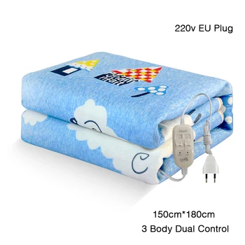 240V Electric Blanket Thicker Heater 3 Body Double Control Warmer 150*180cm Heated Blankets Thermostat Electric Heating Blanket 
240V Electric Blanket Thicker Heater 3 Body Double Control Warmer 150*180cm Heated Blankets Thermostat Electric Heating Blanket