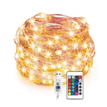 Colorful Synchronous Copper Wire Led String Light Usb Power Supply Multi-color String Light 24 Key Wireless Remote Control
Colorful Synchronous Copper Wire Led String Light Usb Power Supply Multi-color String Light 24 Key Wireless Remote Control