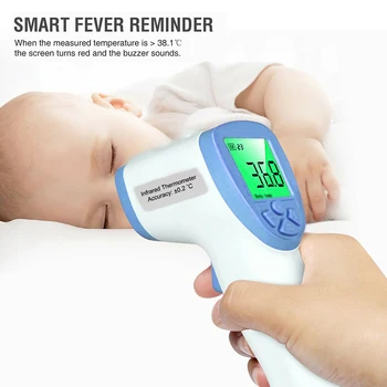 Non-Contact Temperature Meter Gun LCD Digital Infrared Thermometer Pyrometer IR Thermometer Infant Fever Measurement
Non-Contact Temperature Meter Gun LCD Digital Infrared Thermometer Pyrometer IR Thermometer Infant Fever Measurement