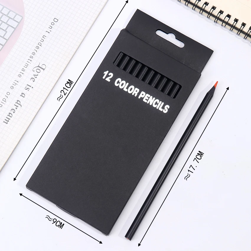 12 Color Black Wooden Pencils Painting Pen Color Lead Pencil Writing Painting Office Stationery Pencils Gifts For Students New 12 Color Black Wooden Pencils Painting Pen Color Lead Pencil Writing Painting Office Stationery Pencils Gifts For Students New
