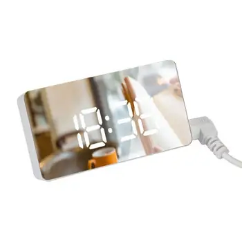 LED Mirror Alarm Clock Digital Snooze Table Clock Wake Up Light Electronic Large Time Temperature Display Home Decoration Clocks
LED Mirror Alarm Clock Digital Snooze Table Clock Wake Up Light Electronic Large Time Temperature Display Home Decoration Clocks