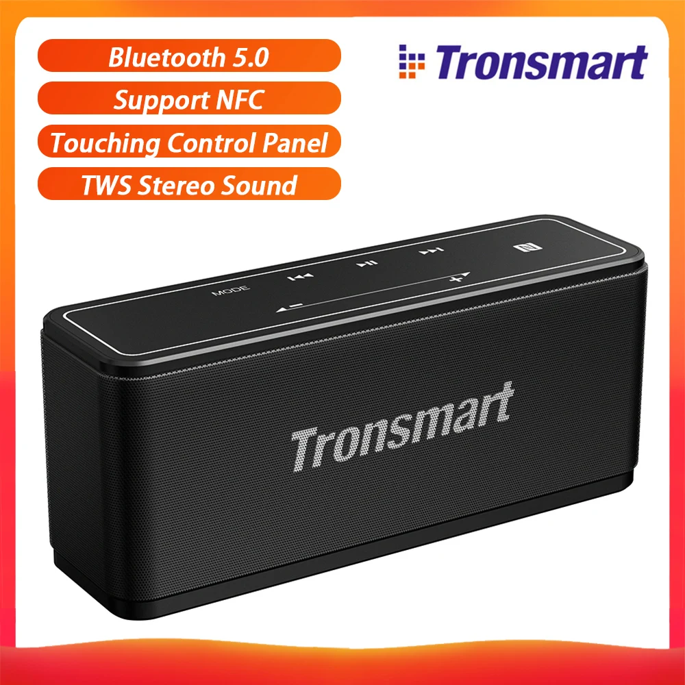 Tronsmart Bluetooth Portable Speaker BT5.0 40W Touch Control Soundbar Stereo Wireless Speaker Support NFC SD Card Voice assistan
Tronsmart Bluetooth Portable Speaker BT5.0 40W Touch Control Soundbar Stereo Wireless Speaker Support NFC SD Card Voice assistan
