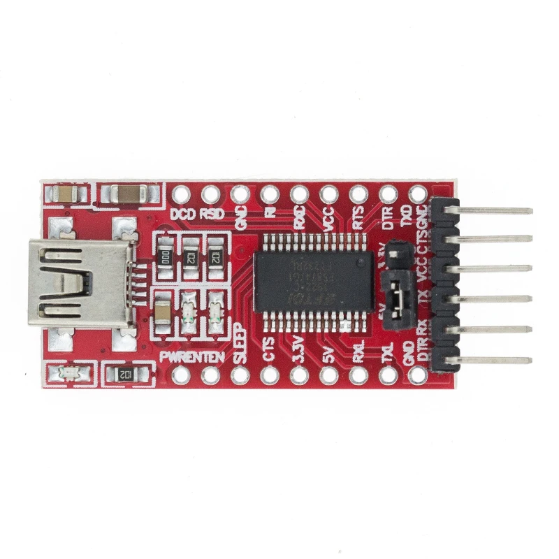 1pcs FT232RL FT232 USB TO TTL 5V 3.3V Download Cable To Serial Adapter Module For USB TO 232
1pcs FT232RL FT232 USB TO TTL 5V 3.3V Download Cable To Serial Adapter Module For USB TO 232