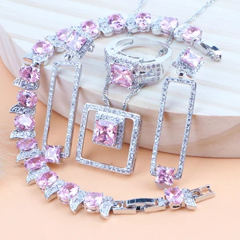 925 Sterling Silver Bridal Jewelry Sets Wedding Costume Jewelry Necklace Rings Earrings Bracelet Pendant For Women Gift Of Box
925 Sterling Silver Bridal Jewelry Sets Wedding Costume Jewelry Necklace Rings Earrings Bracelet Pendant For Women Gift Of Box