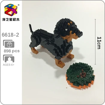 6618-2 Dachshund Black Dog Pet Animal 3D Model 898pcs DIY Diamond Mini Building Small Blocks Bricks Toy for Children no Box
6618-2 Dachshund Black Dog Pet Animal 3D Model 898pcs DIY Diamond Mini Building Small Blocks Bricks Toy for Children no Box