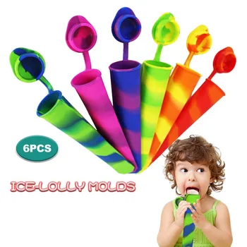6Pcs Popsicle Mold Silicone Ice Tube Mold with Lids Colorful Frozen Ice Cream Yogurt Popsicl Maker Tray Summer Ice Cream Mold
6Pcs Popsicle Mold Silicone Ice Tube Mold with Lids Colorful Frozen Ice Cream Yogurt Popsicl Maker Tray Summer Ice Cream Mold