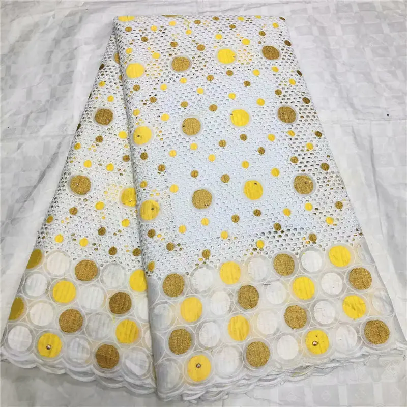 Latest African Cotton Lace Fabric 2019 High Quality Nigerian French Pure Cotton Embroidery Swiss voile Lace Fabric 5Yards/lot 
Latest African Cotton Lace Fabric 2019 High Quality Nigerian French Pure Cotton Embroidery Swiss voile Lace Fabric 5Yards/lot