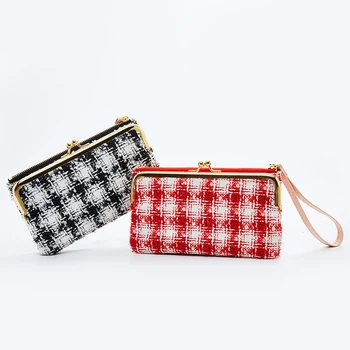 RoyaDong Brand Women Clutches Bags Canvas Fashion Girls Wallet Bag Ladies 2020 Women's Handbag lattice Folder bag Purse Passport
RoyaDong Brand Women Clutches Bags Canvas Fashion Girls Wallet Bag Ladies 2020 Women's Handbag lattice Folder bag Purse Passport