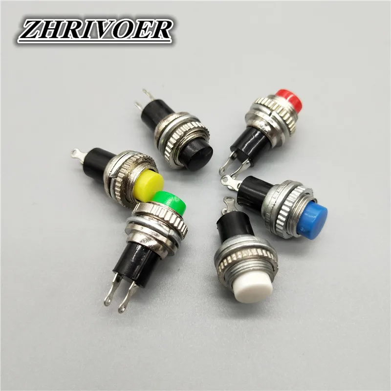 6Pcs 10mm DS-211/DS-213 Self-reset Plastic Push Button Switch Momentary 1A 125VAC 2PIN 6Color
6Pcs 10mm DS-211/DS-213 Self-reset Plastic Push Button Switch Momentary 1A 125VAC 2PIN 6Color