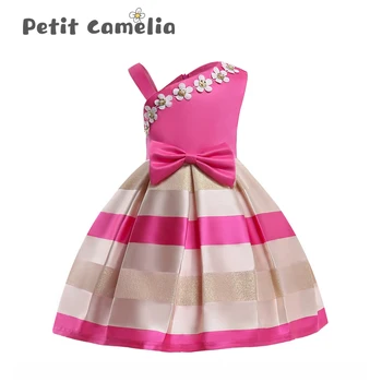 Single Shoulder Sling Girls Dress Sleeveless Small Flower Girl Dress Elegant New Year Princess Children Party 2020 Summer Dress 
Single Shoulder Sling Girls Dress Sleeveless Small Flower Girl Dress Elegant New Year Princess Children Party 2020 Summer Dress