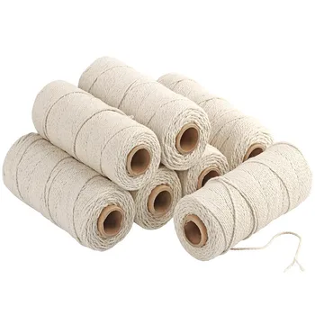 Durable 200m Cotton Cord Natural Beige Twisted Cords Cotton Rope Craft Macrame String DIY Handmade Home Decorative supply 2-3mm
Durable 200m Cotton Cord Natural Beige Twisted Cords Cotton Rope Craft Macrame String DIY Handmade Home Decorative supply 2-3mm