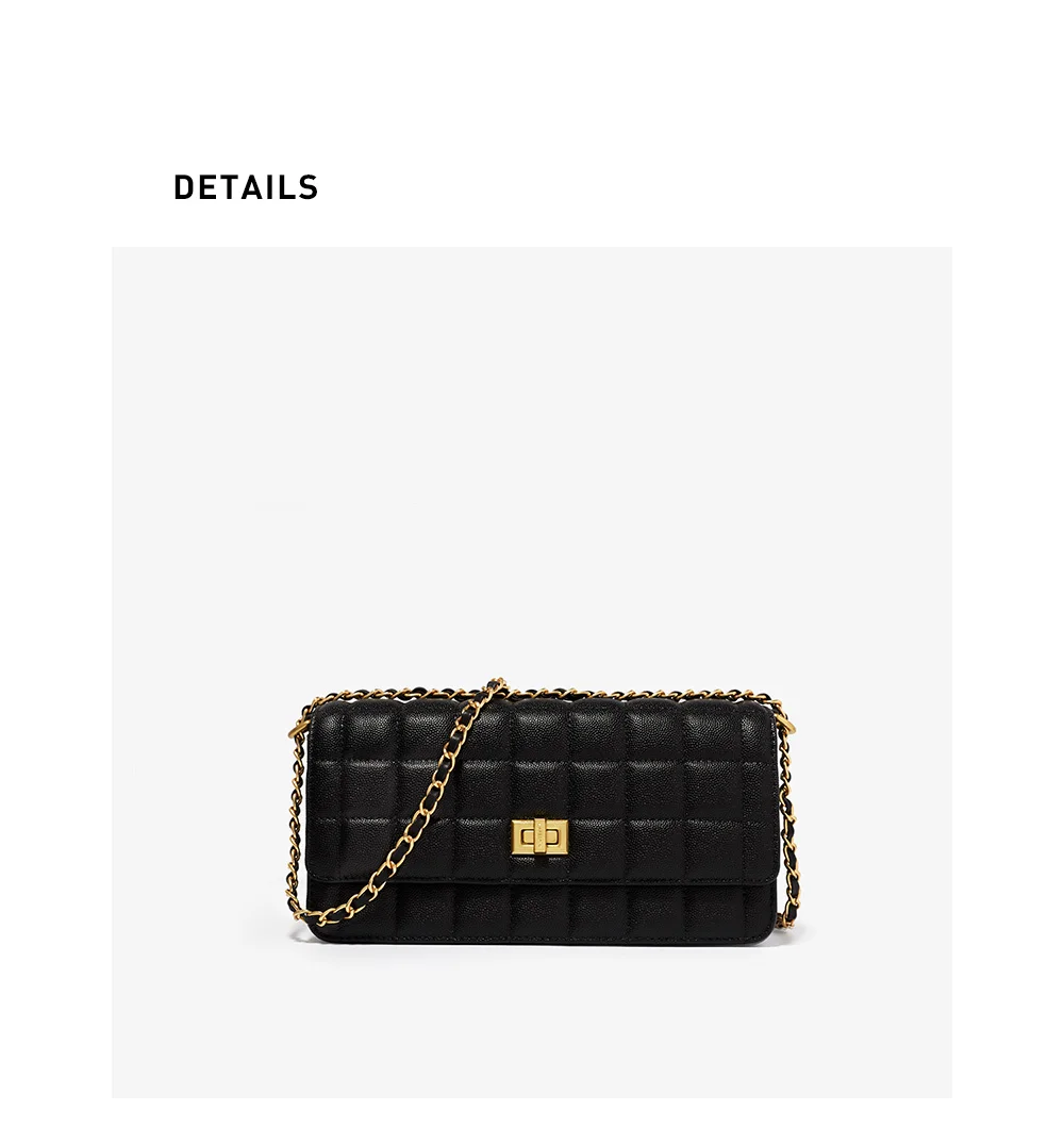 LAFESTIN Bag women 2020 new trendy casual double chain single shoulder messenger bag temperament diamond small square bag LAFESTIN Bag women 2020 new trendy casual double chain single shoulder messenger bag temperament diamond small square bag