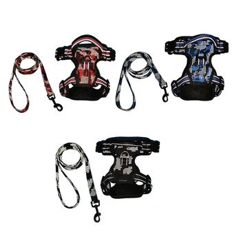 Reflective Fashion Dog Pet Harness Collar Adjustable Leash Set Big Large Medium Small Dogs Harnesses Vest Husky Dogs Supplies
Reflective Fashion Dog Pet Harness Collar Adjustable Leash Set Big Large Medium Small Dogs Harnesses Vest Husky Dogs Supplies