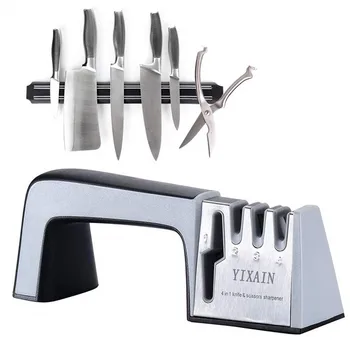 4 in 1 Knife Sharpener Diamond Stainless Steel Sharpener Chopper Ccissors Sharpening knife Sharpener For Kitchen Knives
4 in 1 Knife Sharpener Diamond Stainless Steel Sharpener Chopper Ccissors Sharpening knife Sharpener For Kitchen Knives