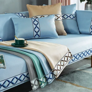 Summer Sofa Towel Ice Silk Mat Cool Pad Nordic Simple Modern Non-slip Summer Sofa Cover for Living Room Pet Dog Kids Protector
Summer Sofa Towel Ice Silk Mat Cool Pad Nordic Simple Modern Non-slip Summer Sofa Cover for Living Room Pet Dog Kids Protector