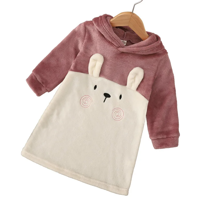 Kids Girls Hoodies Dress Warm Children Clothes Straight Dress Winter Wool Sweatshirt Rabbit Dresses Thick Princess Girls Dress
Kids Girls Hoodies Dress Warm Children Clothes Straight Dress Winter Wool Sweatshirt Rabbit Dresses Thick Princess Girls Dress
