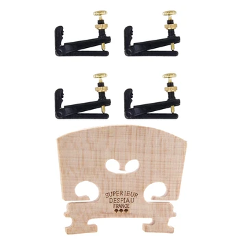 5 Pcs Violin Accessories: 1 Pcs Adjustable Violin Bridge Maple,4/4 Size Violin Fitted Bridge Parts for 4/4 Size Violin & 4 Pcs 3
5 Pcs Violin Accessories: 1 Pcs Adjustable Violin Bridge Maple,4/4 Size Violin Fitted Bridge Parts for 4/4 Size Violin & 4 Pcs 3
