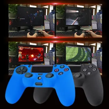 Newest black blue red Soft Silicone Rubber Gel Skin Non-slip Case Cover for PS4 Controller
Newest black blue red Soft Silicone Rubber Gel Skin Non-slip Case Cover for PS4 Controller