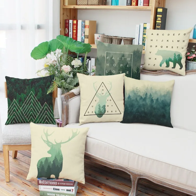 Fashion Design Forest Green Animal Printed Cushion Cover Linen Pillowcase Decorative Office Cushion Cover 45x45 Pillow Case
Fashion Design Forest Green Animal Printed Cushion Cover Linen Pillowcase Decorative Office Cushion Cover 45x45 Pillow Case