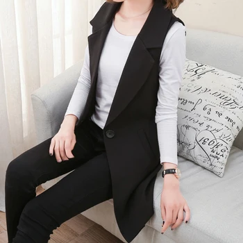 Women Blazer Vest 2020 New Spring Summer Korean Slim Sleeveless Vest Female Casual Black Waistcoat
Women Blazer Vest 2020 New Spring Summer Korean Slim Sleeveless Vest Female Casual Black Waistcoat