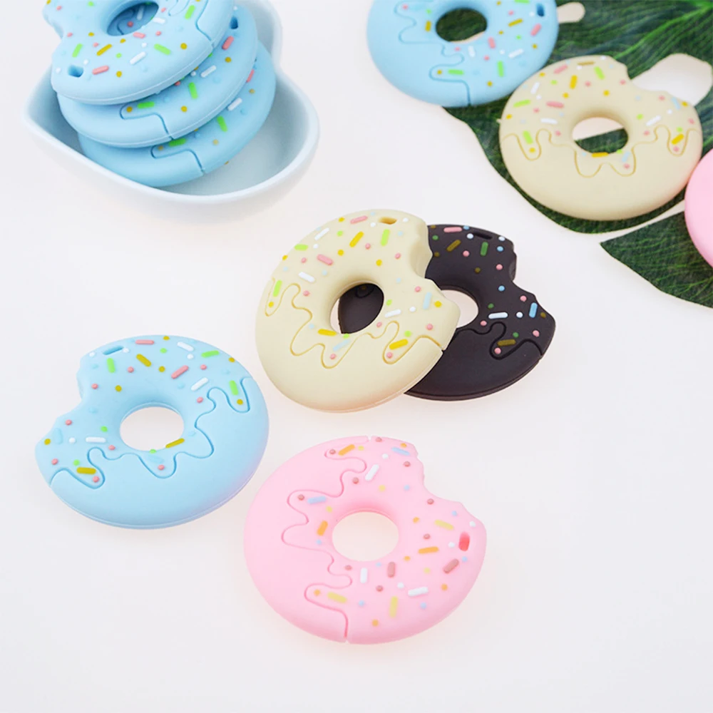 Donut Silicone Teether Latex Free Baby Teething Toy Baby Gift Food Grade Silicone Teether Bead
Donut Silicone Teether Latex Free Baby Teething Toy Baby Gift Food Grade Silicone Teether Bead