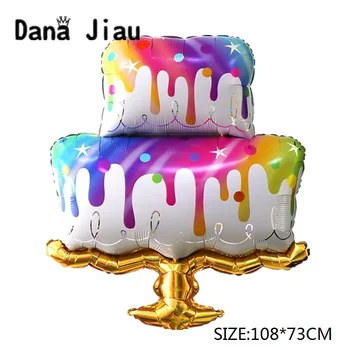 Danajiau rainbow color cake foil balloon birthday party sweet pink chocolate food ice cream decoration wedding tool baby shower
Danajiau rainbow color cake foil balloon birthday party sweet pink chocolate food ice cream decoration wedding tool baby shower