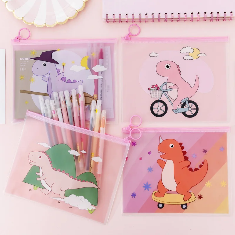 32 pcs/lot Magic Dinosaur Transparency Zipper Transparent PVC A5 File Folder Document Filing Bag Stationery Bag
32 pcs/lot Magic Dinosaur Transparency Zipper Transparent PVC A5 File Folder Document Filing Bag Stationery Bag