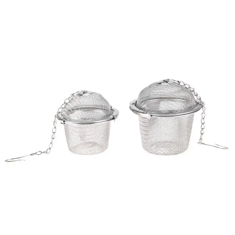 4.5-11cm Stainless Steel Bucket Mesh Tea Ball Coffee Soup Strainer Infuser Filter with Chain Kitchen Cooking Tools Gadgets
4.5-11cm Stainless Steel Bucket Mesh Tea Ball Coffee Soup Strainer Infuser Filter with Chain Kitchen Cooking Tools Gadgets