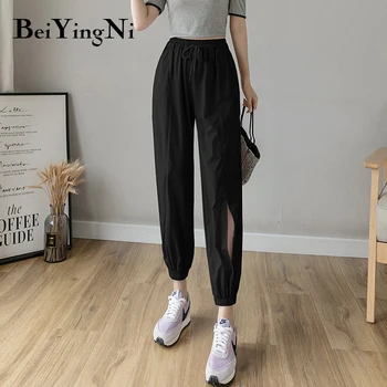 Beiyingni Female Casual Korean Style Harem Pants Drawstring Elastic High Waist Joggers Women 2020 Fashion Pants Pantalones Mujer
Beiyingni Female Casual Korean Style Harem Pants Drawstring Elastic High Waist Joggers Women 2020 Fashion Pants Pantalones Mujer
