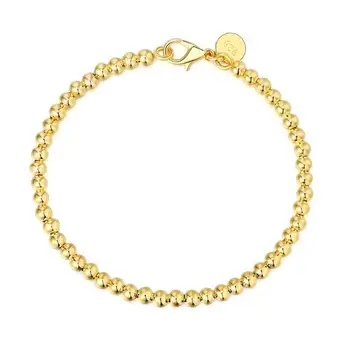 LEKANI Real 925 Sterling Silver Smooth Surface Bead Chain Bracelet Fine Jewelry For Women Birthday Party Trendy Accessories Gift
LEKANI Real 925 Sterling Silver Smooth Surface Bead Chain Bracelet Fine Jewelry For Women Birthday Party Trendy Accessories Gift