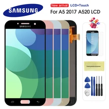Ensemble écran tactile LCD, pour Samsung Galaxy A5 2017 A520 SM-A520F=