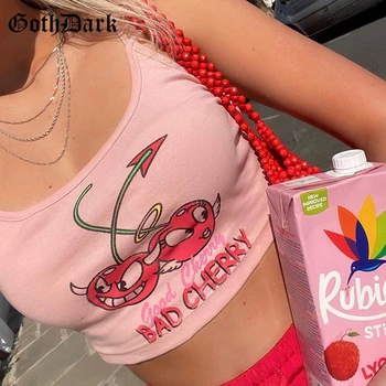 Goth Dark Pink Lace Mesh Summer Crop Top E-Girl Cartoon Print Bodycon Casual U-Neck Streetwear Women’s Camis Backless Y2K New
Goth Dark Pink Lace Mesh Summer Crop Top E-Girl Cartoon Print Bodycon Casual U-Neck Streetwear Women’s Camis Backless Y2K New