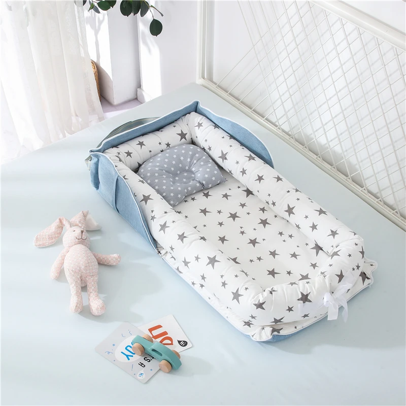 Portable bed, middle bed, back can be stored, isolation, protection, removable and washable, shaped pillow case, newborn cotton
Portable bed, middle bed, back can be stored, isolation, protection, removable and washable, shaped pillow case, newborn cotton