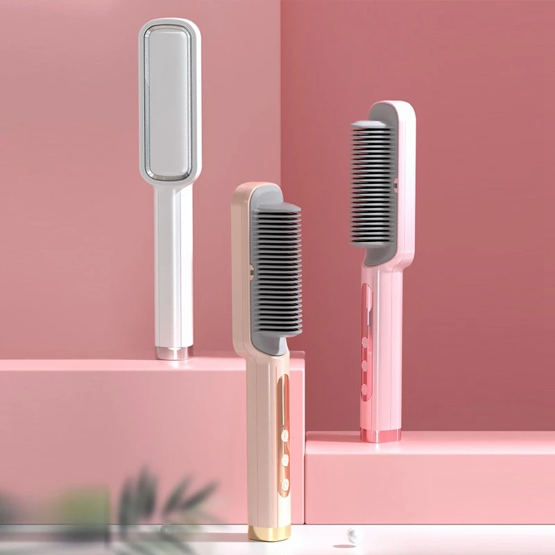 Hair Straightener Brush Hair Straightening Iron with Built-in Comb 20S Fast Heating 10 Temp Settings EU Plug
Hair Straightener Brush Hair Straightening Iron with Built-in Comb 20S Fast Heating 10 Temp Settings EU Plug