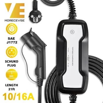 Morec SAE J1772 EVSE Portable Charging Box Switchable 10/16A EV Cable Electric Vehicle Car Charger Type 1 Schuko Plug 220V 6.5m
Morec SAE J1772 EVSE Portable Charging Box Switchable 10/16A EV Cable Electric Vehicle Car Charger Type 1 Schuko Plug 220V 6.5m