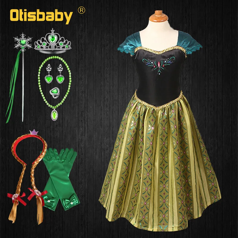 Kids Anna Dress Up Carnival Halloween Child Elsa Costume Princess Anna Elza Dress for Girls Fantasia Infantil Christmas Clothes 
Kids Anna Dress Up Carnival Halloween Child Elsa Costume Princess Anna Elza Dress for Girls Fantasia Infantil Christmas Clothes